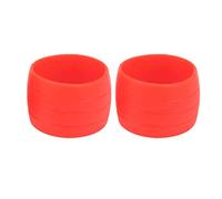 SAXOJONON Bike Handlebar Grips for Mountain Road Bikes, New Silicone Material, Non-Slip Shock Absorption, Lightweight Portable, Stable Fixation for Various Arc Handlebars (Red)