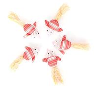 SAXOJONON for Pet Catnip Plush Toy, for Interactive Play with Sound, Cute Pink Paper Shape, 5Pcs Multipack, Durable Chew Design, Stimulating Fun for Cats