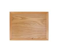Saxojonon for Rectangle Wood Tray, for Serving Tray, Multifunctional Fruit Food Pizza Platter, Gathering Outdoor Picnic Party, Durable Lightweight Handle Design (36.5 * 27cm)