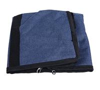 SAXOJONON for Storage Box, Large Capacity Organizer with Transparent Window, for Home and Travel, Durable Oxford Fabric, Double Zipper Design, Easy to Carry and (Deep Blue)