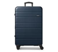 Saxoline Miami 4 wheels Trolley L 75 cm with expansion pleat blue