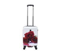 SAXOLINE Red Roses Handluggage HardSuitcase/Trolley/Travel Suitcase - 54 cm - (Small) - Handluggage/Multi Colour / 20-35l