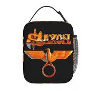 Saxon Band Rock Album Thermal Insulated Lunch Bags for Travel Portable Bento Box Men Women Cooler Thermal Lunch Boxes
