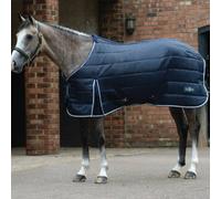 Saxon Channel Quilt Stable Standard Neck Rug (Medium) - Navy/White - 5 foot 3 inch
