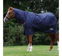 Weatherbeeta Saxon Defiant 600d Combo Neck Heavy Navy and White - 5'6