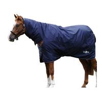 Saxon Defiant Combo Neck Midweight Horse Turnout Rug Navy/white (5 3")