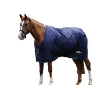Saxon Defiant Standard-Neck Plaid Lightweight Horse Turnout Rug Navy (5 9")