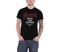 SAXON - DENIM AND LEATH - Clothing - Size S - New T Shirt - 04 - K66z
