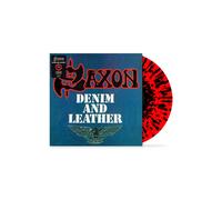 Saxon - Denim And Leather (40th Anniversary Edition) Red And Black - Splattered Vinyl