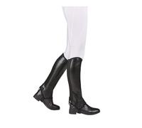 Saxon Equileather Half Chaps - Black - Adult - Extra Small