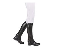 Saxon Equileather Half Chaps Adults Durable Easy-Care Adult Riding Gear