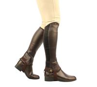 SAXON EQUILEATHER HALF CHAPS BROWN SMALL NEW