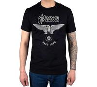 Saxon Est 1979 T-Shirt Heavy Metal Rock Biff Byford Black