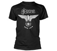 Saxon 'Estd 1979 (White Logo)' (Black) T-Shirt (Medium)
