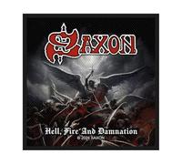 Razamataz Saxon Hell Fire And Damnation Woven Patch One Size