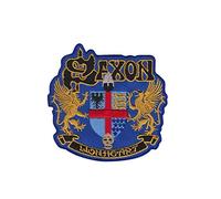 Saxon Lionheart Heavy Metal Band Hq Patch Badge Embroidered Iron on Applique Souvenir Accessory