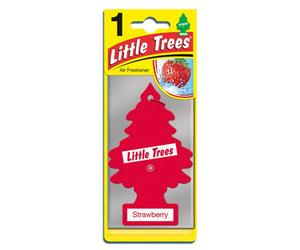 Saxon Little Trees Hanging Air Freshener - Strawberry - Long-Lasting Sweet Cherry Scent Tree - Fragranced Hanging Trees