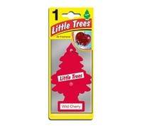 Saxon Little Trees Hanging Air Freshener - Wild Cherry - Long-Lasting Sweet Cherry Scent Tree - Fragranced Hanging Trees