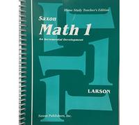 Saxon Math 1: Home Study Teacher's Edition