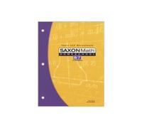 Saxon Math Homeschool 8/7 with Prealgebra: Tests and Worksheets 3rd (third) Edition by Stephen Hake, John Saxon published by Saxon Publishers (2005)