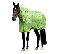 Saxon Mesh Combo Neck Hedgehogs and Flowers Print - 7'0