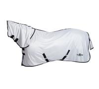 Saxon Mesh Combo Neck Turnout Rug White/navy (4Ft 6In)