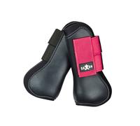 Saxon Open Front Boots - Black/Pink - Cob