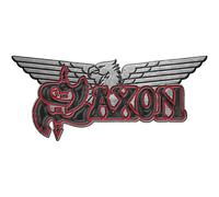 Saxon Pin Badge Logo/Eagle Officially Licensed