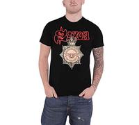 SAXON - STRONG ARM OF THE LAW BLACK T-Shirt Small