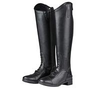 Saxon Syntovia Field Long Riding Boots UK 6 Regular Short Black