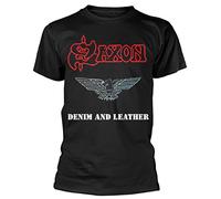 Saxon - T-Shirt Leather (in M)