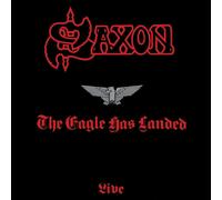 Saxon 'The Eagle Has Landed' LP Black Red Splatter Vinyl