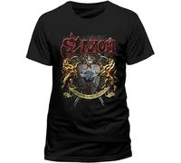 Saxon Thunderbolt World Tour 2018 Mens T-Shirt Black Size XXL