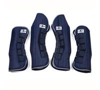 Saxon Travel Boots, Neoprene Horse Gaiters, Navy, Full