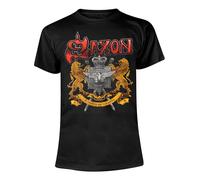 Saxon Unisex Adult 40 Years T-ShirtM Black PH1720