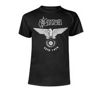 Saxon Unisex Adult ESTD 1979 T-ShirtM Black PH1659