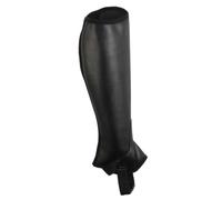 Saxon Unisex Equileather Half Chaps (L) (Black)