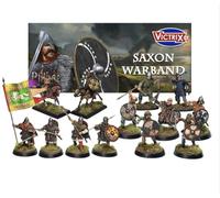 Saxon Warband. Set of 32 Figures. 28 mm Miniatures Modular Historical Miniatures. Ideal for Games Like Pillage, SAGA and Other Wargames. Produced by Victrix. with Anglo-Saxon Earl