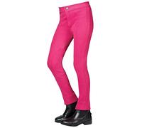 Saxon Child's Warm Up Cotton Jodhpurs - Fuchsia - Age 9-10 (24" Waist)