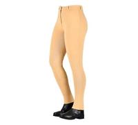 Saxon Warm Up Zip Front Ladies Jodhpurs Beige - Size 8/26