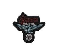 Saxon Wheels Of Steel Heavy Metal Band Patch Badge Embroidered Iron on Applique Souvenir Accessory