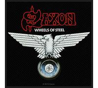 Saxon - Wheels of Steel Patch 10cm x 9.5cm