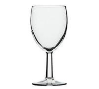 Saxon Wine Glass - 250ml/9oz. Lined and CE stamped at 175ml. 155mm high. Box quantity 48.