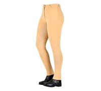 Saxon Zip Front Warm Up Jodhpurs in Beige | Size: 10 Years Saxon Beige 10 Years