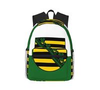 Saxony flag Print Lightweight Backpack for Women and Men Cute Travel Backpack with Shoulder Straps