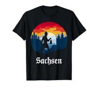 Saxony Value Graphic T-Shirt, Men, Black, M