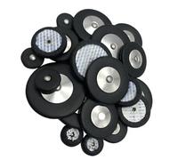 Saxophone Accessory 25 Pcs Professional Leather Pad Tenor Saxophone Pads Woodwind Musical Instruments Parts (Color : Bk)
