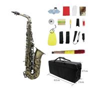 saxophone Alto E flat saxophone handmade professional performance instrument(Bronze)