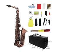 saxophone Alto E flat saxophone handmade professional performance instrument(Red copper)