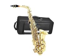Saxophone Alto Saxophone Gold E Flat For Beginner With Carrying Case And Accessories Beautiful Appearance